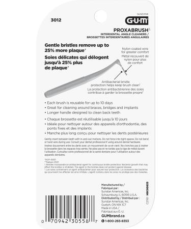 GUM Proxabrush Angled Reusable Interdental Cleaners - Yellow - Pack of 36 - Buy Online on GoSupps.com