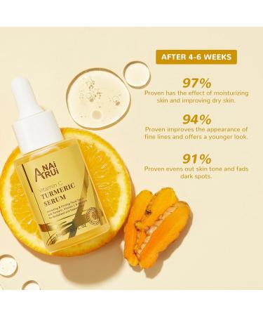 ANAI RUI Vitamin C Face Serum - Glowing Turmeric & Anti-Aging Benefits for Dark Spots Wrinkles & Even Tone - 1.05 FL.OZ - International Shipping Available - Buy Online on GoSupps.com