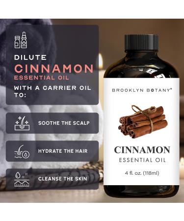 Brooklyn Botany Cinnamon & Cedarwood Essential Oils 4 Fl Oz (Pack of 2) 100% Pure & Natural Grounding & Warming Aromatherapy Blend - Buy Online on GoSupps.com
