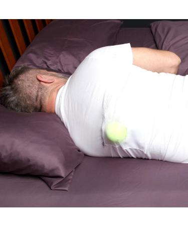 Stop Snoring T-Shirt - Comfortable Snore Stopper for Back Snorers - Health Expert Recommended - Eliminates Snoring by Adjusting Sleeping Position - Guide to Snoring Ebook (Large) - Buy Online on GoSupps.com