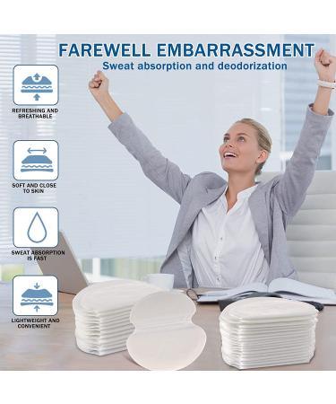 60 Pcs Pure Cotton Armpit Sweat Pads for Women and Men - Disposable, Comfortable, Extra Adhesive - Sweat Absorption - Non Visible - Unflavored - Buy Online on GoSupps.com