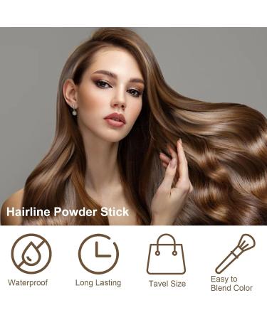 Hairline Powder Stick - Dark Brown Hair Shadow for Thinning Hair & Bald Spots | Waterproof Root Touch Up Concealer - Buy Online on GoSupps.com