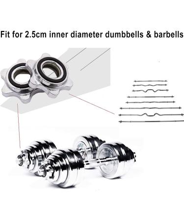 Fleymu Dumbbells & Dumbbell Locks - Short Spinlock Clamps (4 Pieces) for Secure Weight Lifting - Buy Online on GoSupps.com