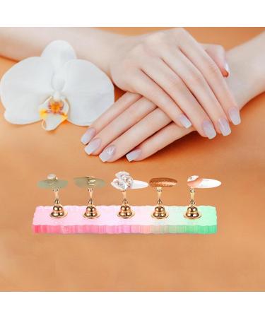 FOMIYES 3 Sets Fake Nails Nail Display Holder Nail Painting Stand Artificial Nails Display Holder Press on Artificial Nails Holder Display Stand Piece False Nails Manicure Easel Acrylic - Buy Online on GoSupps.com