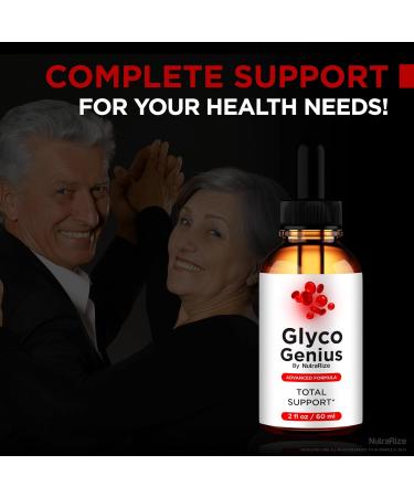 Glyco Genius Official GlycoGenius Liquid Dropper Superior Blend to Support Healthy Levels All-Natural Formula for Everyday Use Glyco Genius En Gotas Review (30 Servings) - Buy Online on GoSupps.com