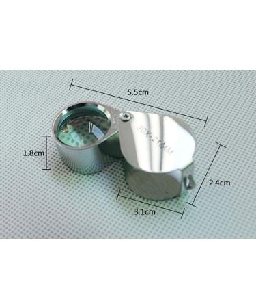 10x Glass Jeweler Loupe Loop Eye Magnifier - Metal Body Silver (10x21mm) - Buy Online on GoSupps.com