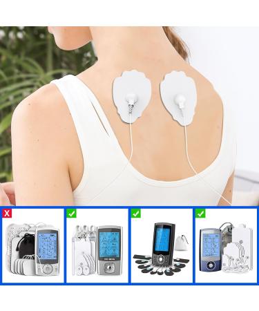 20-Pack TEC.BEAN Latex-Free TENS/EMS Unit Replacement Pads | Long-lasting Electrode Pads for MEDVICE Belifu TENS Machine - Buy Online on GoSupps.com
