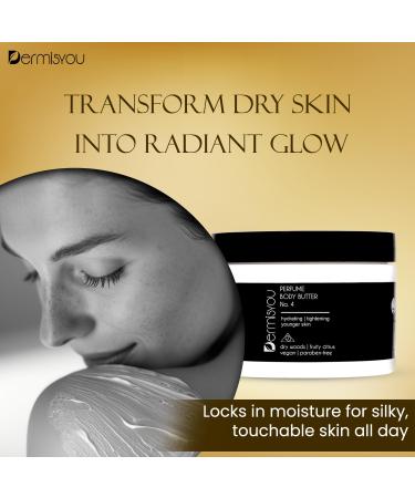 Dermisyou Fragrance Shea Body Butter Cream | Aventus | Hydrating Cream for Dry Skin | Age-Defying Formula | All Skin Types | Dry Woods & Fruity Citrus | | Vegan Paraben Free | 8 fl oz - Buy Online on GoSupps.com
