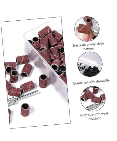 Healeved 1 Box Boxed Manicure Circle Nail Art Sanding Bands Nail Bits Hair Scrunchie Chiffon Acrylic Nails Sanding Tool Electrical Tools White Gel Polisher Resin Abrasive Cloth Advanced 1.27x0.8cm Assorted Color - Buy Online on GoSupps.com