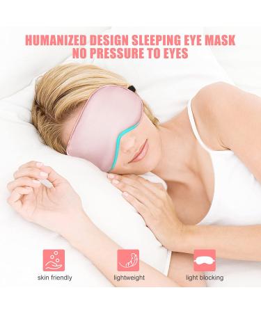 Cavoilu Silk Sleep Eye Masks for Women Cooling & Heated Eye Mask for Dry Eyes Dark Circles and Puffiness Warm Eye Compress Stain Eye Covers with Gel Ice Pack Grey & Pink Best Gifts Idea - Buy Online on GoSupps.com