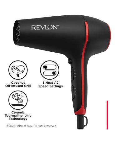 Revlon SmoothStay Coconut Oil Infused Hair Dryer - For Smooth, Shinier Hair - Buy Online on GoSupps.com
