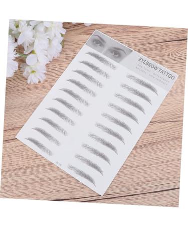 Balacoo 2pcs 3d Eyebrow Stickers Eyebrow Sissor Kit Hair Kit Woman Man Makeup Tool Stencil 4d Eyebrow Shape 1 count (Pack of 1) Black - Buy Online on GoSupps.com