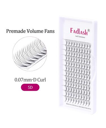 Premium 5D Volume Eyelash Extensions - 0.07mm D Curl 11mm Premade Russian Lashes for Stunning Lashes - Buy Online on GoSupps.com