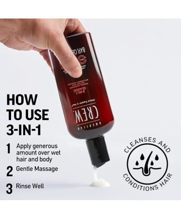 American Crew 3-in-1 Sage Shampoo/Conditioner and Body Wash 450ml - Pack of 1 - Buy Online on GoSupps.com