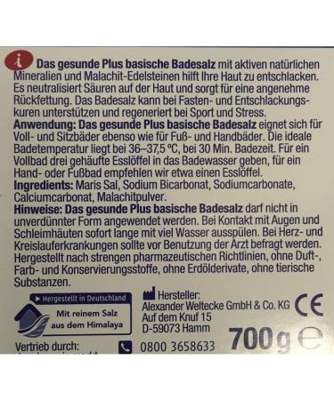 Buy THE Healthy PLUS Alkaline Bath Salt (700g) - Soothing Detoxifying & Relaxing | International Shipping Available - Buy Online on GoSupps.com