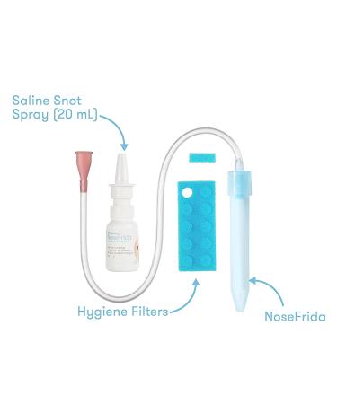 Frida Baby Nasal Aspirator Kit with 10 Filters and Saline Spray - Buy Online on GoSupps.com