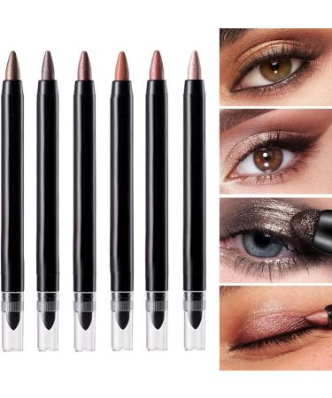 Nybhyjka Shimmer Stick Eyeshadow Shimmer Eyeshadow Stick Shimmer Pencil Eyeshadow Applicator 6 ColorsShimmer Smudgeproof Eyeshadow Stick Eye Brightener Pencil for Women - Buy Online on GoSupps.com