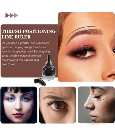 NOLITOY 3pcs String Ink Line Box Ink Line Ruler Brow Line Mee Black-ish Brow Mapping Bottled Makeup Tools - Buy Online on GoSupps.com