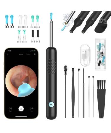 Ear Wax Removal Kit Camera 1080P HD Wireless Ear Cleaner Camera Ear Camera Otoscope Cleaner with 6 LED Lights 3.5mm Endoscope Waterproof Ear Wax Remover Tool for iOS Android Adults Kids Pets R1 Ultra Black - Buy Online on GoSupps.com