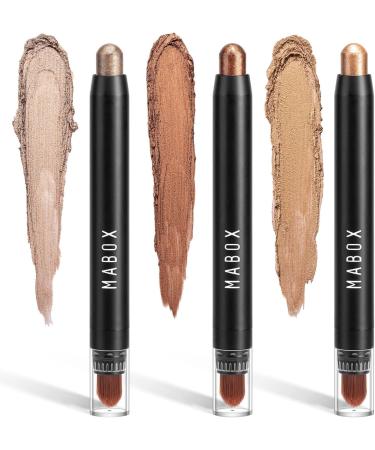 6 Colors Glitter Eyeshadow Stick Colorful Set Waterproof Eye Shadow Pencil Eye shadow Stick Pen Makeup Set Waterproof & Long Lasting Starter Eyeshadow Stick Sets - Buy Online on GoSupps.com