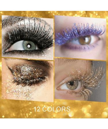  Beliky Girl Sparkling Diamonds Mascara waterproof mascara for shiny and colored lashes long-lasting volumizing and lengthening glitter mascara for women #7 - Buy Online on GoSupps.com