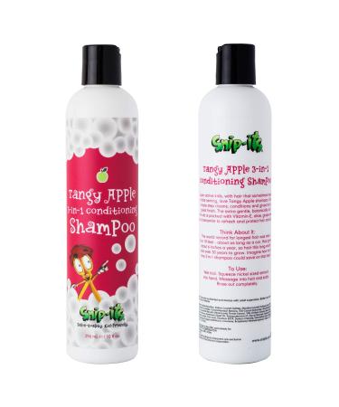 Snip-its 3 in 1 Tangy Apple Kids Body Wash, Shampoo, and Conditioner 10oz | Kids Shampoo and Hair Conditioner - Natural Baby Shampoo - Great for Swimmers - Made in the USA | Salon Quality Kid Friendly