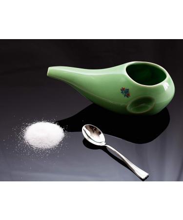 Ergonomically Designed Hand-made Ceramic Neti Pot - Sattvic Path | Clay Brown - Buy Online on GoSupps.com