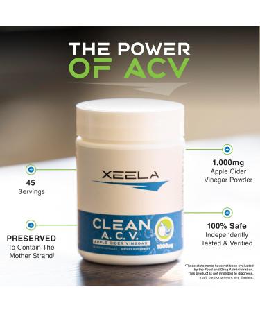 XEELA Apple Cider Vinegar Capsules with The Mother - Weight Management & Appetite Control for Men & Women - Boost Metabolism & Get Lean - Buy Online on GoSupps.com