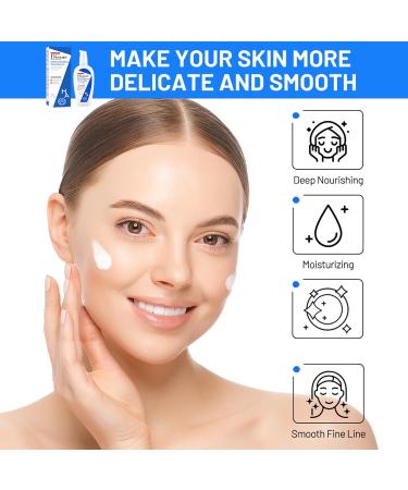 Moisturizing Facial Lotion with Hyaluronic Acid - Suitable For Dry Skin and Skin Types - Retinol to Deep Nourishing Reduce &Smooth Fine Line Reduce Pigmentation and Moisturising - Buy Online on GoSupps.com