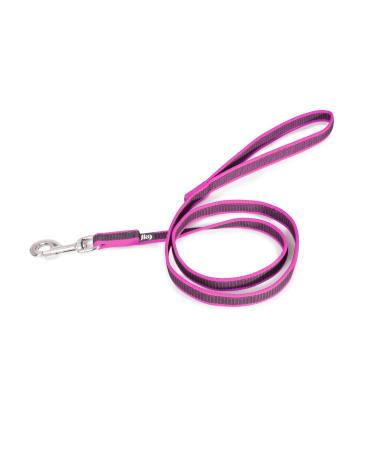 IDC Color & Gray rubberized leash 20 mm x 1.2 m with loop pink-gray Pink-gray 20 mm x 1.2 m (with loop)