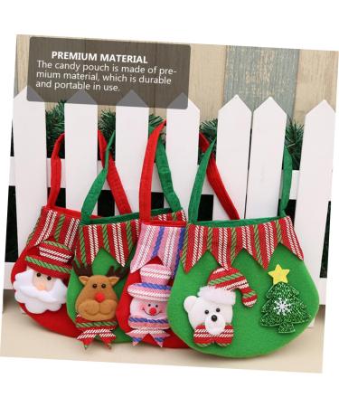 ORFOFE 3pcs Christmas Bag Candy Bags Present Bag Candy Pouch Xmas Tote Bag Cloth Party Supplies - Buy Online on GoSupps.com