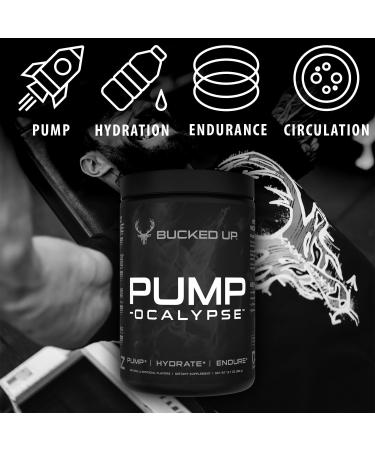 Pump-ocalypse Blueberry Pomegranate | Nitric Oxide L Arginine Supplement | Citrulline Malate GlycerPump | Ultimate N.O. Booster | Lean Muscle Support | Blood Flow Vascularity Hydration Endurance - Buy Online on GoSupps.com
