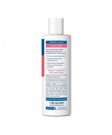 Dermal Therapy Face Care Moisturizing Lotion | Restores Moisture to Dry Facial Skin | 1% Urea, 2% Alpha Hydroxy Acids, Allantoin, Shea Butter, Vitamin E | 7 fl. oz - Buy Online on GoSupps.com