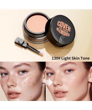  Fravsiu Waterproof Blemish Concealer Long Lasting Full Coverage Cream Interactive Lightweight Facial Primer 6g Skin Foundation Ideal for Women and Men Everyday Makeup - Buy Online on GoSupps.com