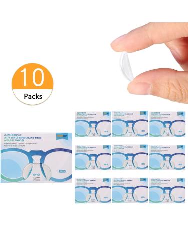 SMARTTOP 2mm Air Chamber Silicone Nose Pads - Anti-Slip Adhesive Nose Pads for Full Frame Eyeglasses - 10 Pair Pack - Buy Online on GoSupps.com