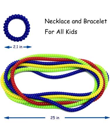 Sensory Chew Necklaces and Bracelets Set 8 Pack - Oral Sensory Toys for Kids with Autism, Anxiety, Nail Biting - Hlyejun Chew Necklace Replacement - Calming Sensory Tools for Autistic Children - Buy Online on GoSupps.com