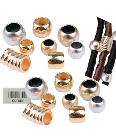 Cuhair Hair Clips Hair Barrette Dreadlock Beads Hair Accessory for Women 30pcs