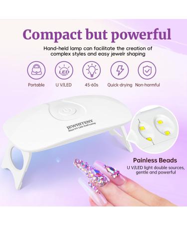 JEWHITENY 28 Colors Poly Extension Gel Nail Kit | All-in-One Gel Nail Enhancer with Lamp Base & Top Coats | Professional Nail Art Tools for Salon Quality Manicures - Buy Online on GoSupps.com