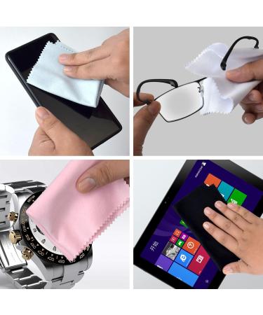 5 Pack Microfiber Cleaning Cloths - Multi-Color Lens & Screen Cleaning for Eyeglasses Cell Phones Cameras | Best Quality & International Shipping - Buy Online on GoSupps.com
