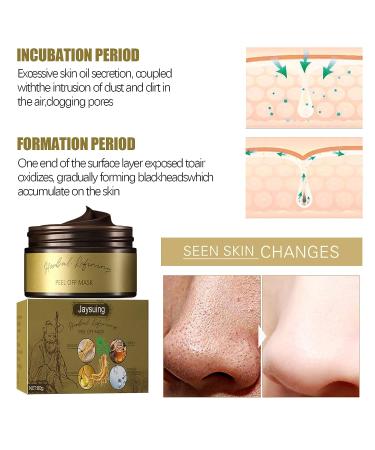 Houcunge Pro-Herbal Refining Peel-Off Facial Mask - Skin Care (2pcs) - Buy Online on GoSupps.com