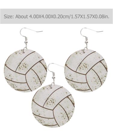 9 Pairs volleyball earrings Baseball Dangle Earrings lovers gifts earrings for women orrous female earrings couple gift fashion earrings for women teardrop accessories girl leather - Buy Online on GoSupps.com