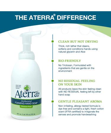 Aterra 7 Foaming Hand Soap 18 oz bottle 2-pack - Buy Online on GoSupps.com