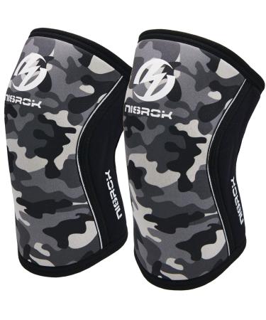Knee Sleeves (1 Pair)  7mm Neoprene Compression Knee Braces  Great Support for Cross Training  Weightlifting  Powerlifting  Squats  Basketball and More Medium camo gray - Buy Online on GoSupps.com
