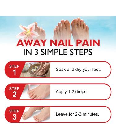 Natural Ingrown Toenail Treatment & Pain Relief Drops - 30ml (1 bottle) - Buy Online on GoSupps.com