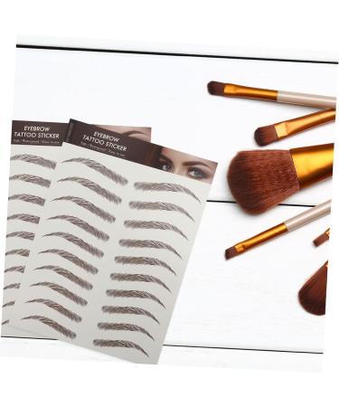 Beavorty 18 sheets Sticker Hairlike Temporary Tattoos Transfers Artificial Eyebrows Imitation Eyebrow False - Buy Online on GoSupps.com
