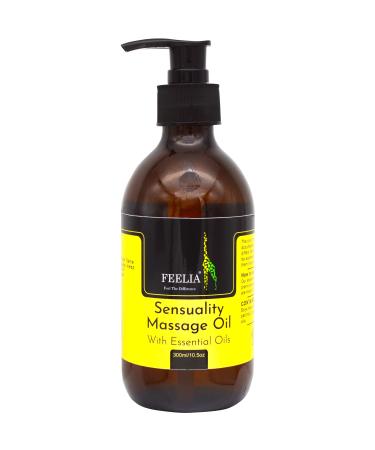 Feelia sensuality massage oil 100% pure & naturally with essential oils - pre -mix mix - full of vitamins A b c e - with cedar wood atlas sweet orange Patschuli jojoba Jasmin Grandiflora