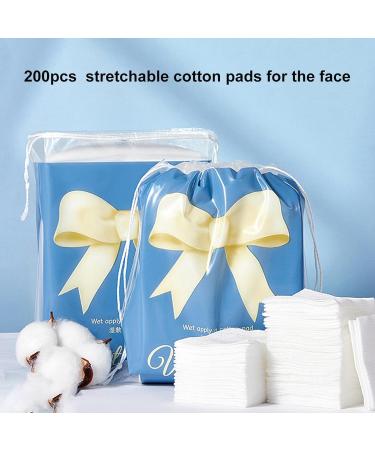 Cotton Pads for Makeup Removal - Stretchable Cosmetics Removal Pads Set of 200 - Moisturizing Pads for Facial Makeup Lint- Cotton Pads for Nails Eye Face Makeup Riastvy - Buy Online on GoSupps.com