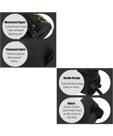 Buy Dasellfa Waterproof Bicycle Handlebar Bag - Front Frame Pocket with Shoulder Strap - Perfect Yellow Accessories for Cyclists - Buy Online on GoSupps.com