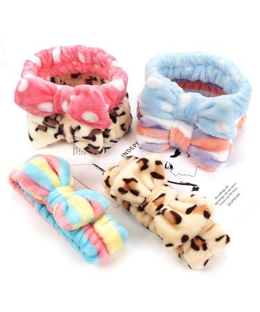 Ayesha 6PCS Coral Fleece Spa Headbands for Women and Girls - Soft Elastic Hair Bands for Face Washing, Makeup, and Skincare - 6 Colors Available - Buy Online on GoSupps.com
