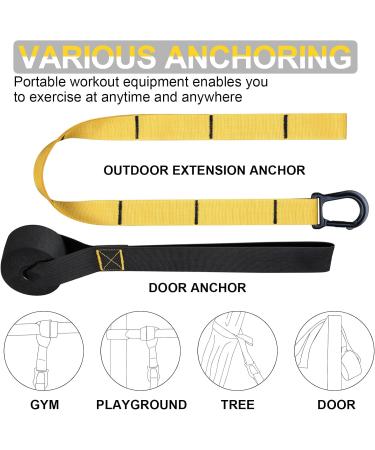 Home Resistance Training Kit - Full-Body Workout Straps with Door Anchor & Guide - International Shipping Available - Buy Online on GoSupps.com